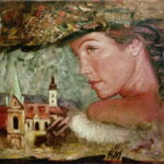 „Zagrebačka dama” – Vedran Klemens, kombinirana tehnika.