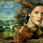 „Žena i most” – Vedran Klemens, kombinirana tehnika.
