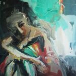 „Tužni čovjek” – Dan Trantina, ulje na platnu, 80 × 100 cm.