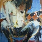 „Akt” – Dan Trantina, ulje na platnu, 80 × 100 cm.