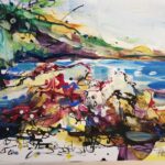 „Paška flora” – Dan Trantina, tempera na papiru, 30 × 40 cm.