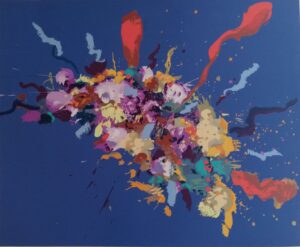 dav „Boje” – Vatroslav Kuliš, grafika, 60 × 80 cm.