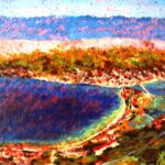 „Pag” – Vedran Klemens, kombinirana tehnika, 40 × 50 cm.